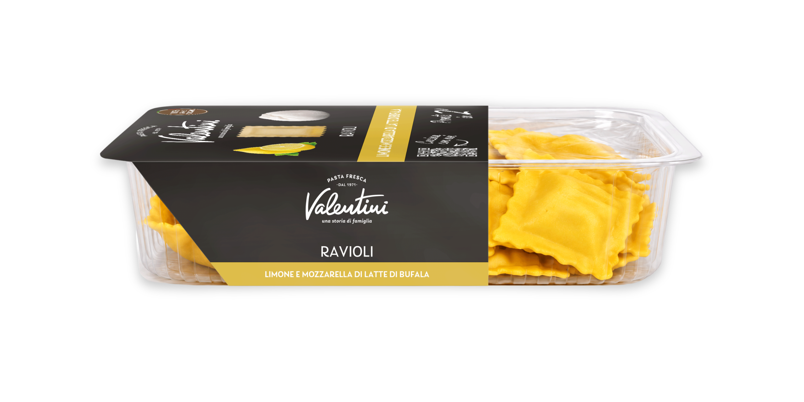 ravioli limone e bufala lato